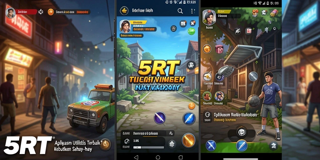 Tampilan antarmuka dan fitur-fitur utama 5RT dalam pengelolaan Utility.