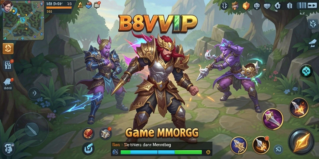 Screenshot B8VIP yang menampilkan aksi seru dalam gameplay MMORPG.