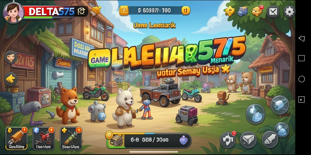 Tampilan gameplay menawan dari DELTA575 dengan mekanisme Idle.