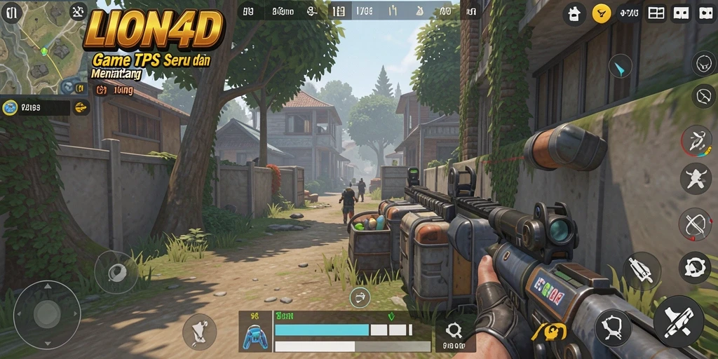 Tampilan gameplay LION4D yang penuh aksi dan seru.