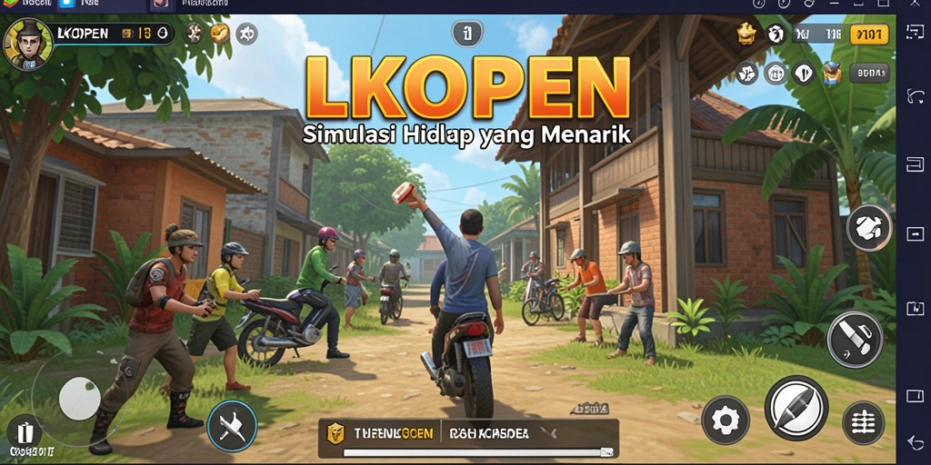 Tampilan gameplay LKOPEN dengan misi yang menarik.