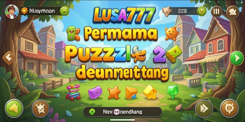 Tampilan gameplay menarik dengan berbagai teka-teki menantang.