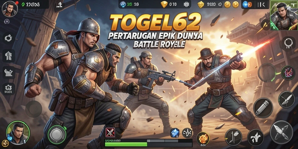Gameplay seru TOGEL62 di tengah pertempuran Battle Royale.